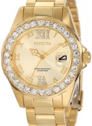 Invicta Women's 15252 Pro Diver Gold Dial Gold-Plated Stainless Steel Watch