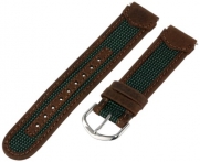 Voguestrap TX743112 Allstrap 18mm Brown and Green Regular-Length Fits Expedition-Water Resistant Watchband