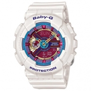 G-Shock Women's BA112 White w/ Multicolor Dial Watch