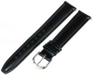 Voguestrap TX48316BK Allstrap 16mm Black Regular-Length Padded Genuine Calf Watchband