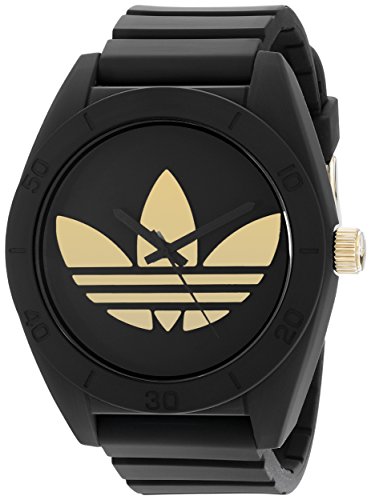 reloj adidas negro con dorado